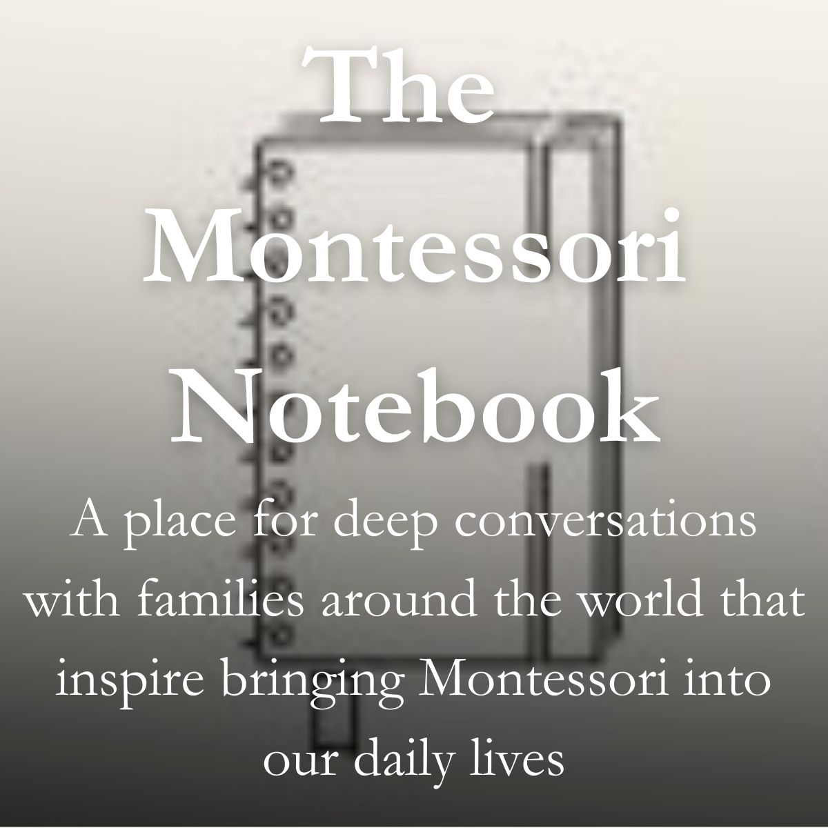 The Montessori Notebook: deep conversations with families around the world about bringing Montessori into daily life