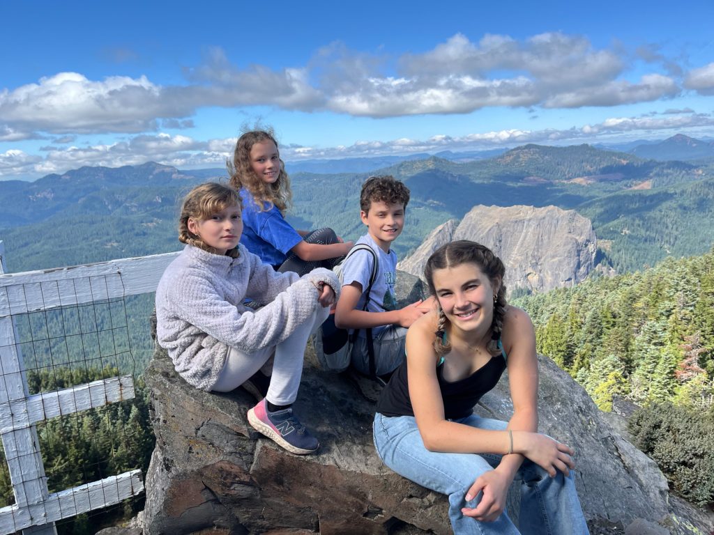 Middle School students extend their classroom ecology lessons through firsthand observation of the forest and its ecosystems.