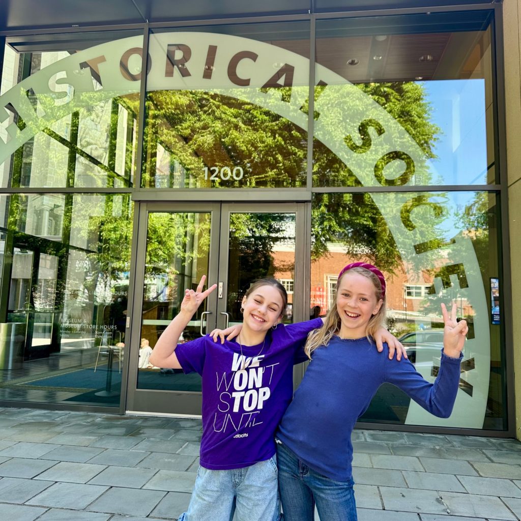 Two students plan a trip to the oregon historical society to interview an expert and further their research
